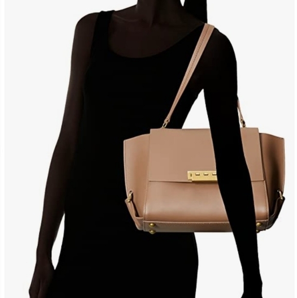 HP. Zac Posen Eartha Folded Gusset Shoulder Bag. - Picture 9 of 12